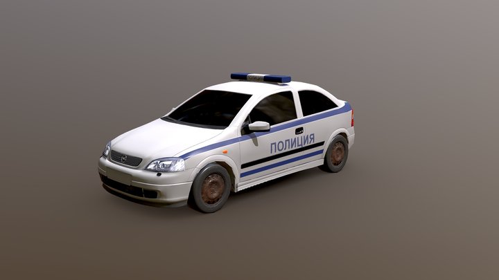 Police Car 3D Model