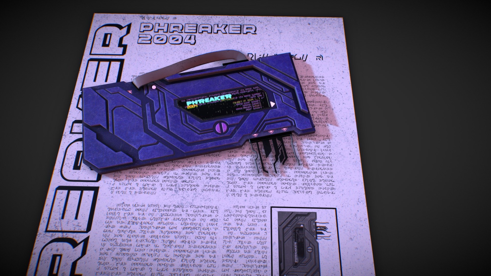 Cyberpunk Phreaker 2004 - 3D model by sarram [a3377ed] - Sketchfab