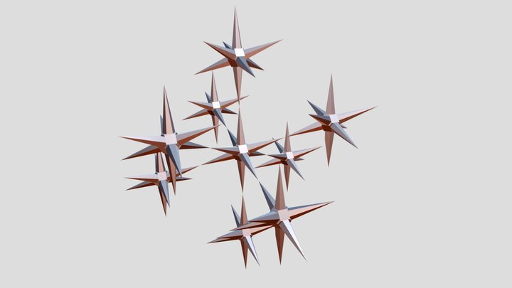 Cluster Stars 3D Model