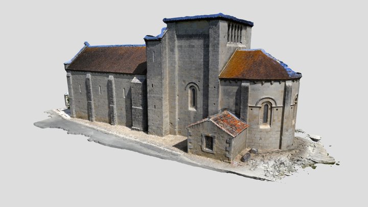 Eglise Saint-Christophe de Claix (16) 3D Model