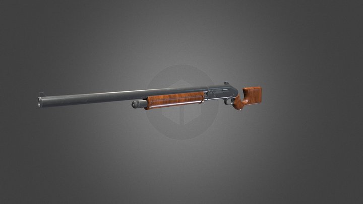 HE-18 Civilian Shotgun 3D Model