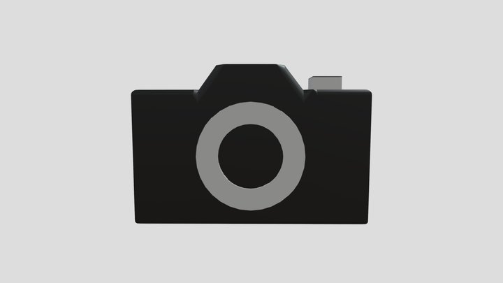 Black & Silver Camera 3D Model