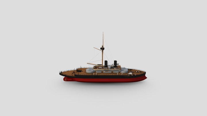 HMS Thunderchild 3D Model