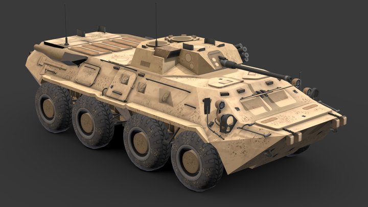 War Vehicle 3D Low-Poly # 7 3D Model