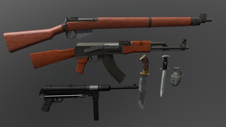 weapon pack 3D Model