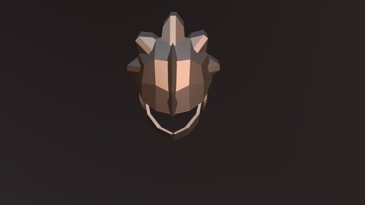 Reptiloid Helmet 3D Model