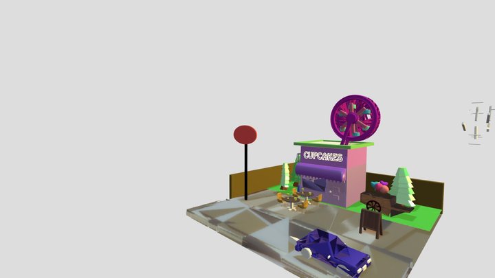 Cupcakes store 3D Model