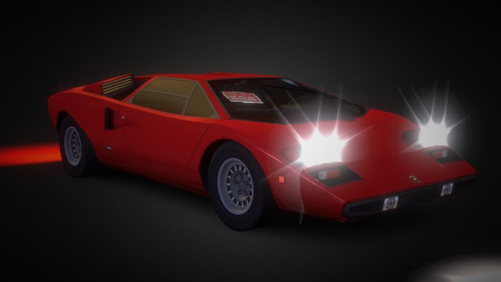 Lamborghini Countach 1974 (CSR Classics) 3D Model