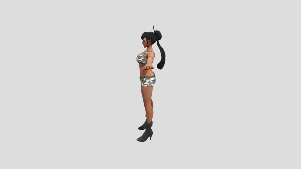 Elf female soldier