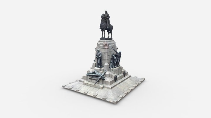 Pomnik Grunwaldzki w Krakowie 3D Model
