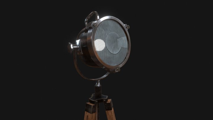 Theater spotlight 3D Model