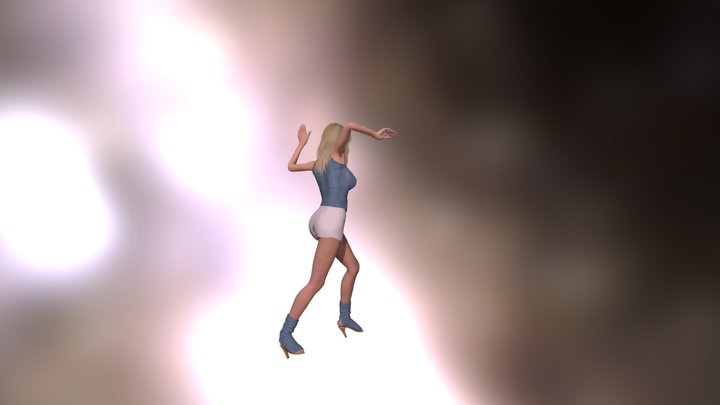 Animated GirL  – Stylized 3D MODELO reggaetoN 3D Model