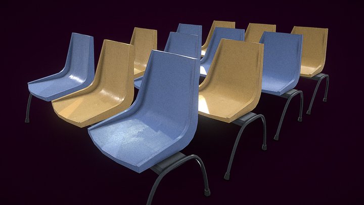 Plastic Bench(2K)(4 Variations) – Modello 3D gratuito STL