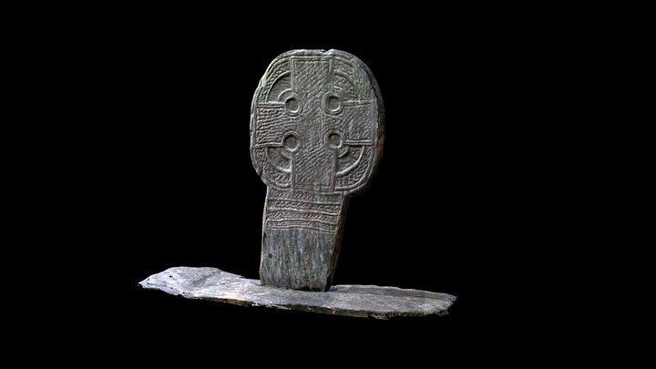 Lonan Cross Slab (Manx Cross 73) 3D Model