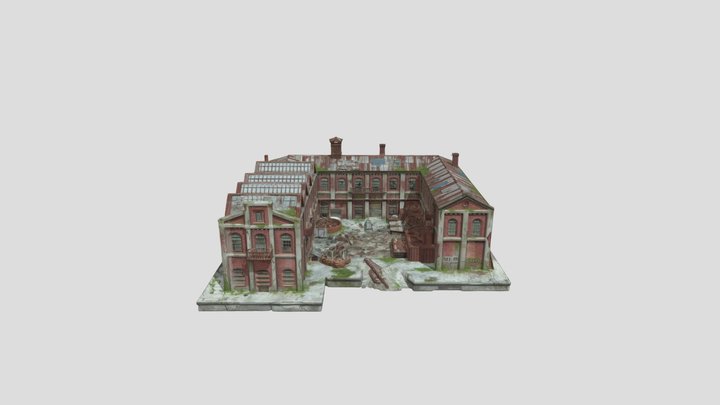 Abandoned Brick Factory 3D Model