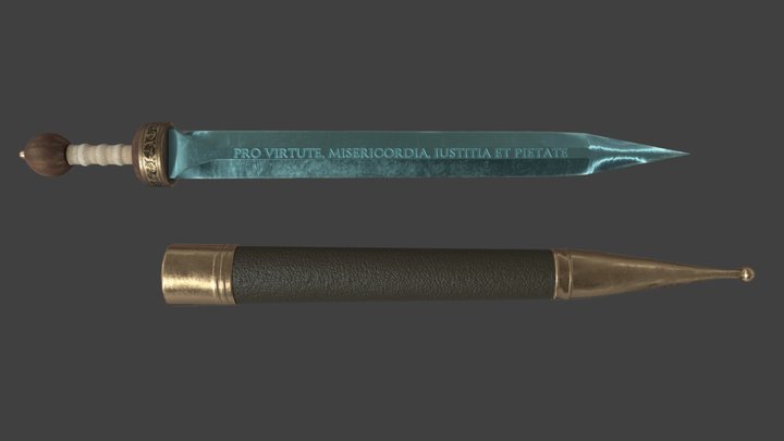 Roman Officer's Sword 3D Model