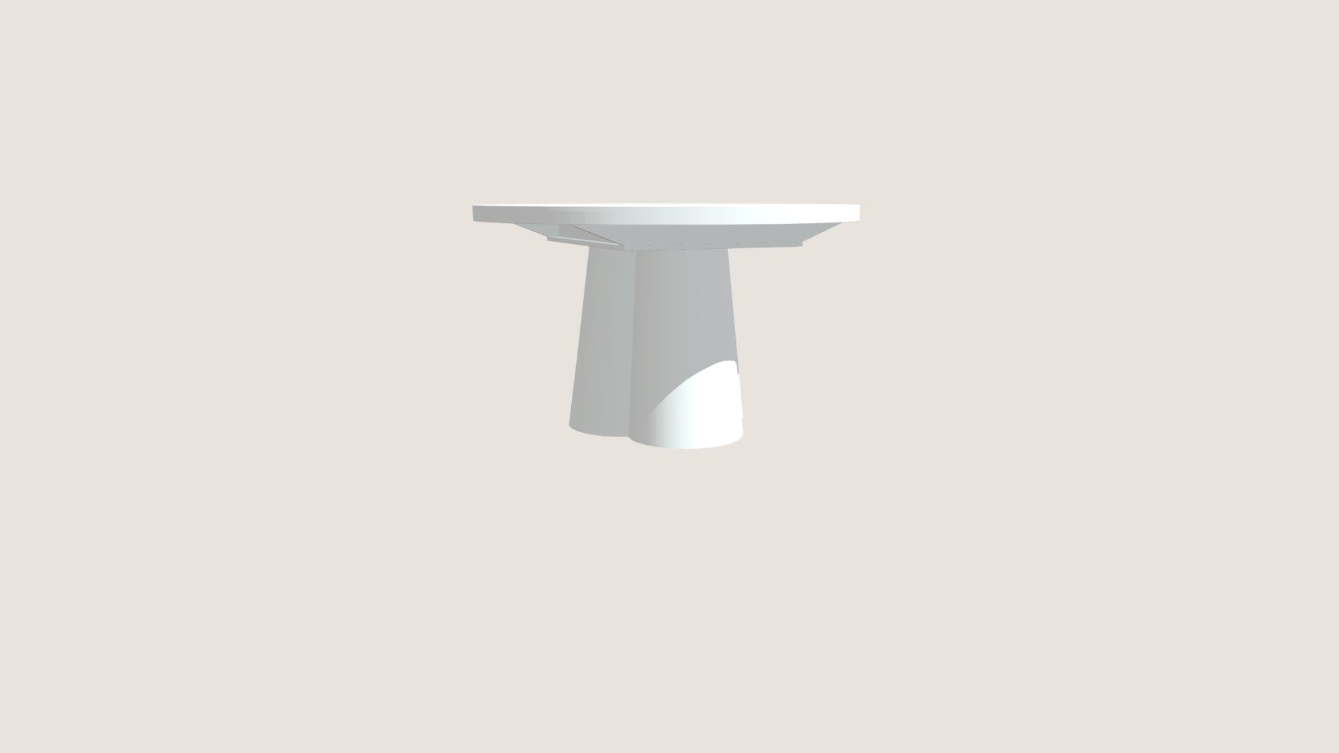 Обеденный стол CLOUD раскладной 130 см — Sketchfab embed 3D viewer