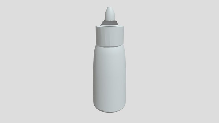 Glue Bottle 3D Model