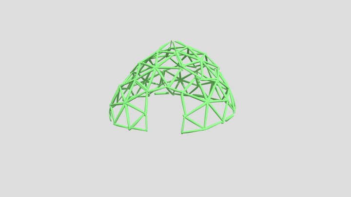 geodesic septa dome 3D Model