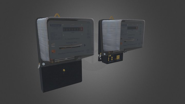Electricity meter 3D Model