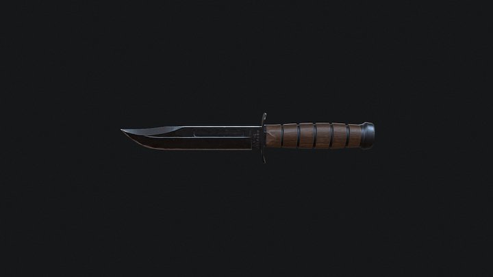 KaBar knife 3D Model
