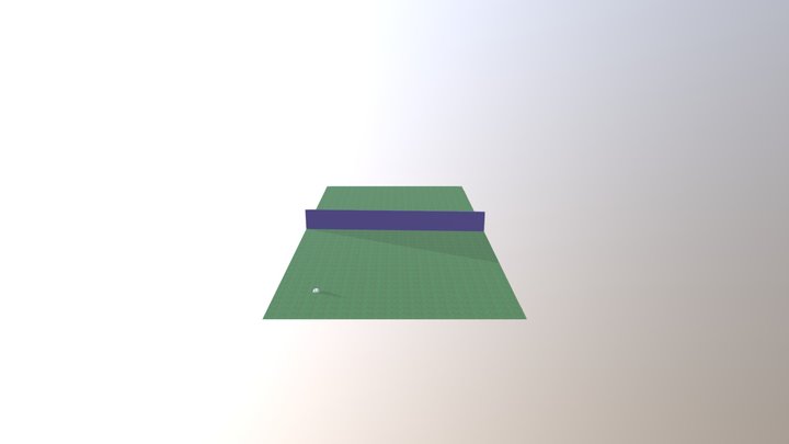 Fencing Mesh Blue 3D Model