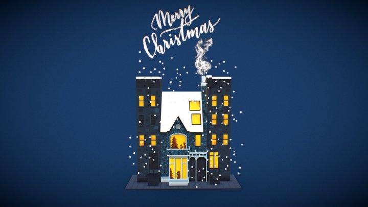 Merry Christmas 3D Model