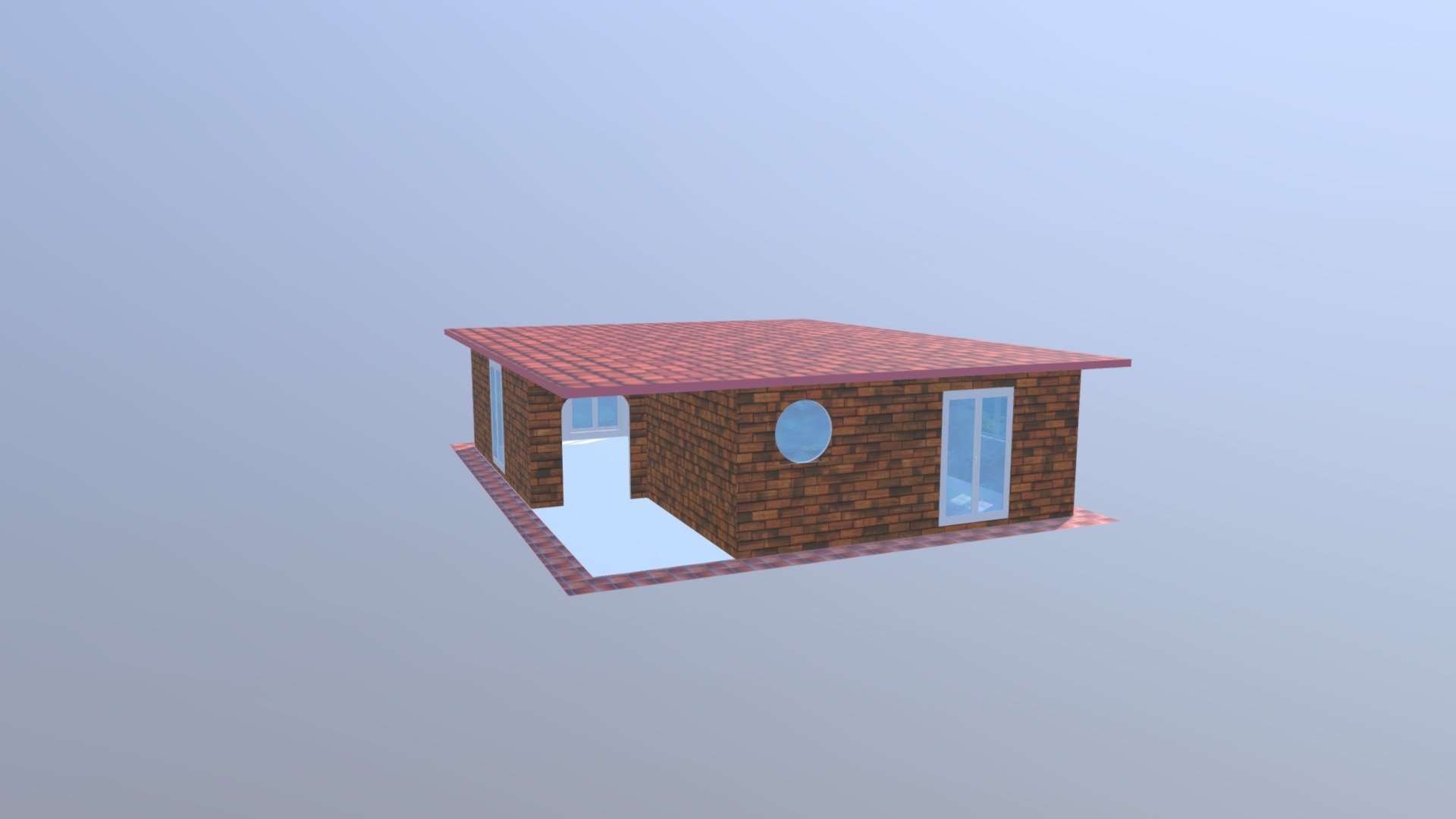 petite maison en brique textures oculus