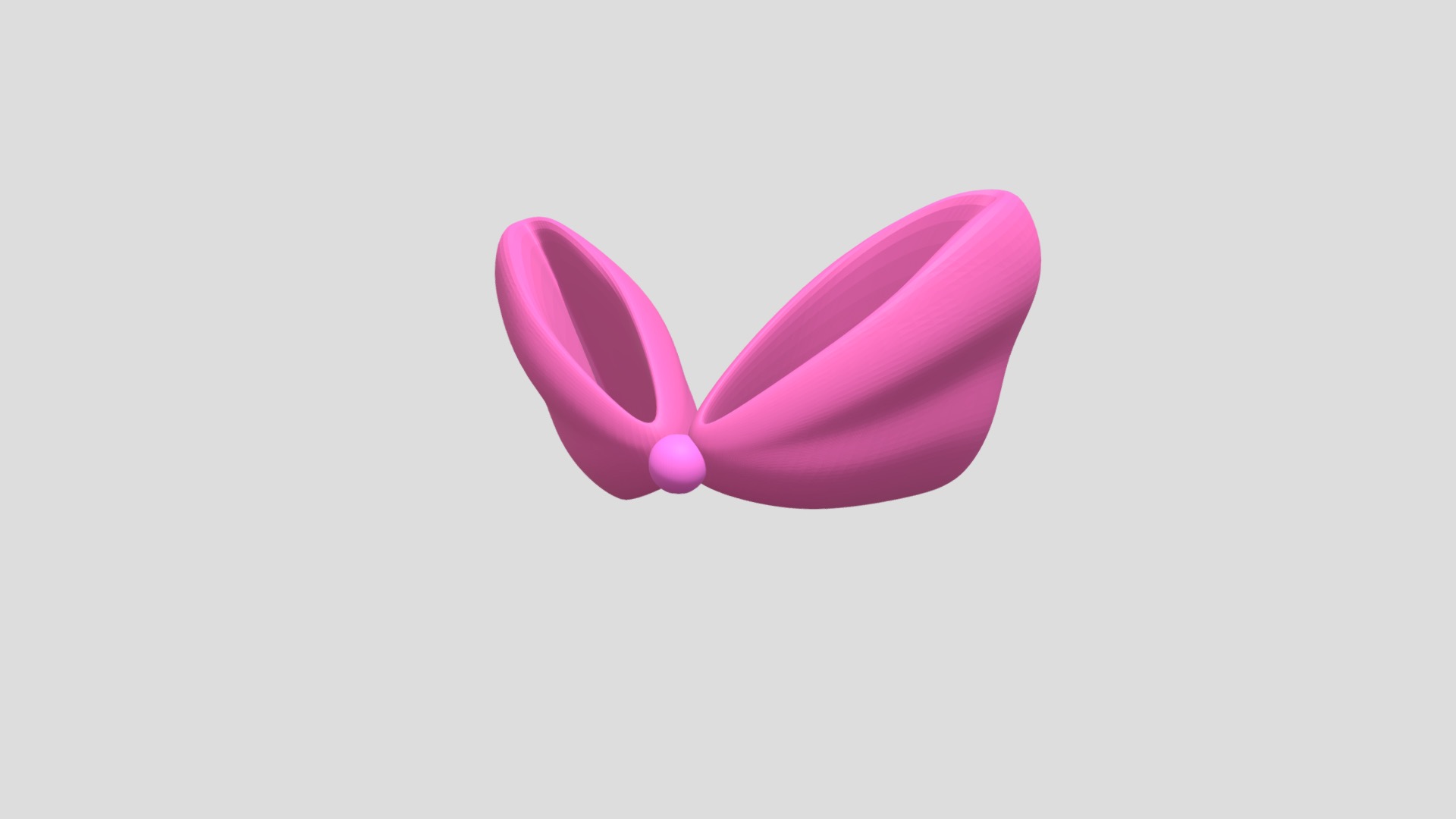 3D model Pink Head Bow - This is a 3D model of the Pink Head Bow. The 3D model is about a pink and white object.