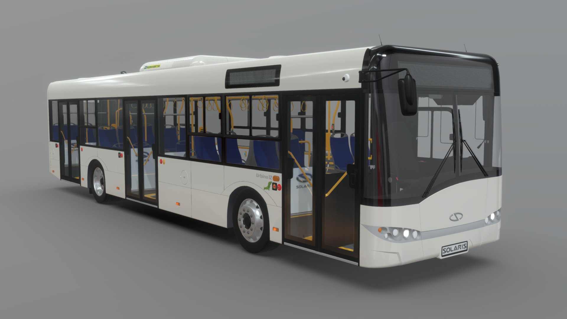 Solaris Urbino 12 III Euro 6 Full Interior 3D Model By Voynaroveech 