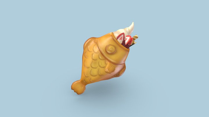 Yummy Taiyaki - Stylized 3D Model