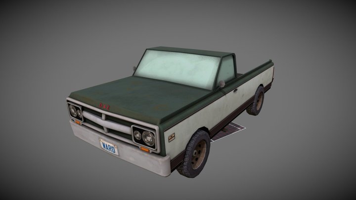 Pickup Truck - 5 Props Assignment 3D Model