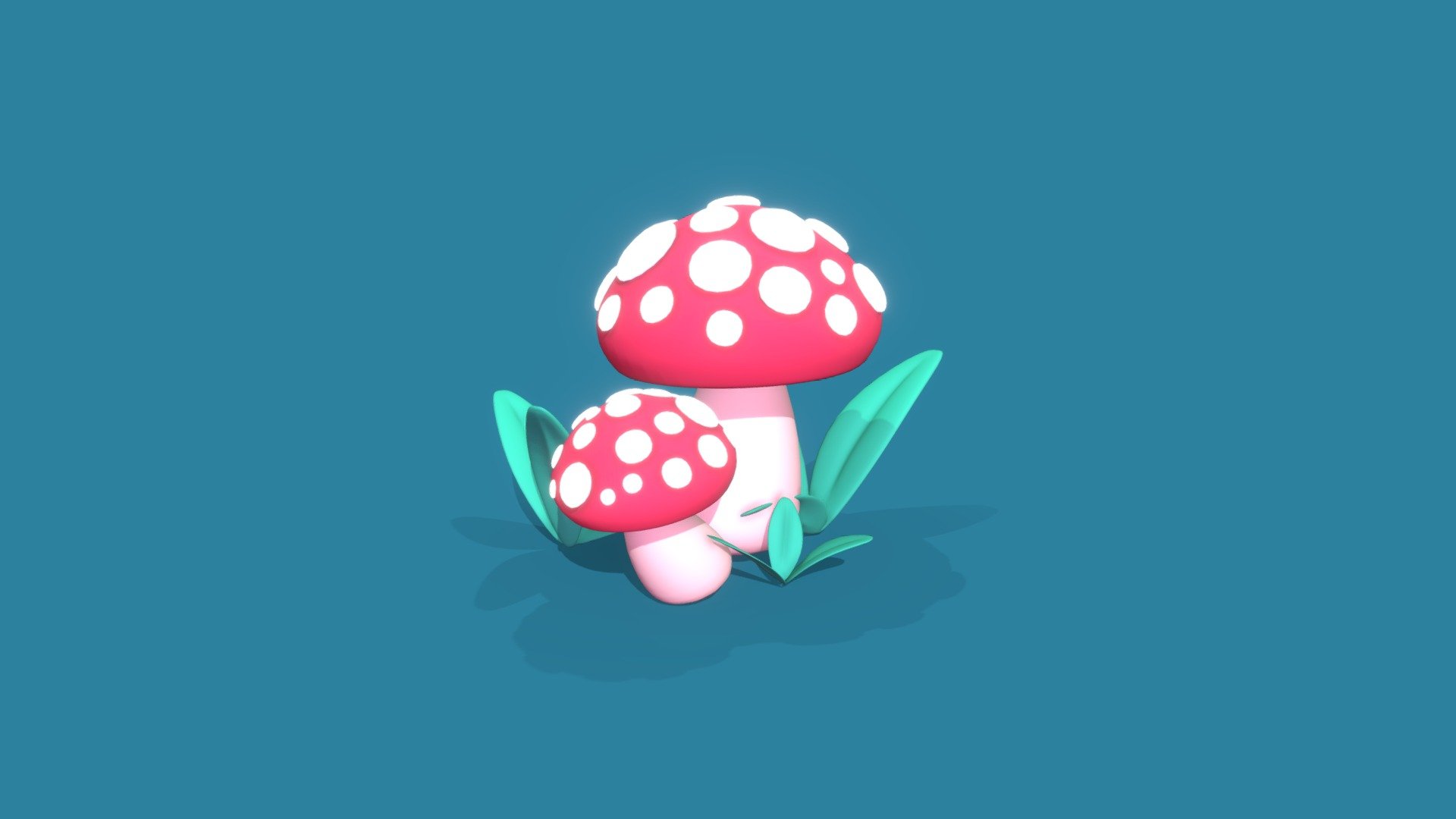 Mushrooms Blender 3D model by LidiaHolgado [a3475c1] Sketchfab