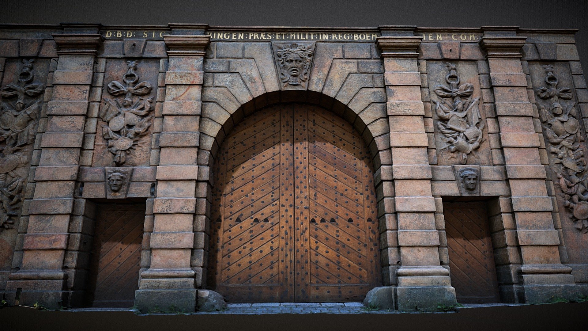 Prague: baroque gate - 3D model by Tomáš Musílek (@parleur) [a3478b0 ...
