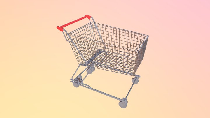 Shoppingcart 3D Model Periode 2 3D Model