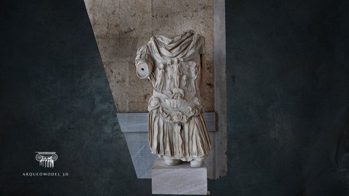 Statue emperor Hadrian | ATHENS - GREECE 3D Model