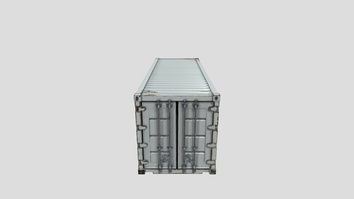 White Container 3D Model