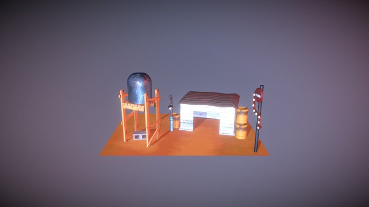 Overwatch Environment 3D Model