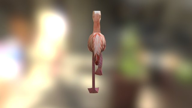 Flamingo UVMapped 3D Model