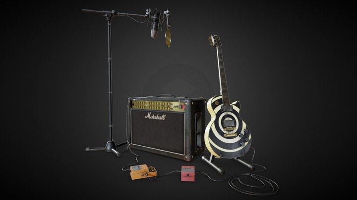 Marshall / Guitar 3D Model