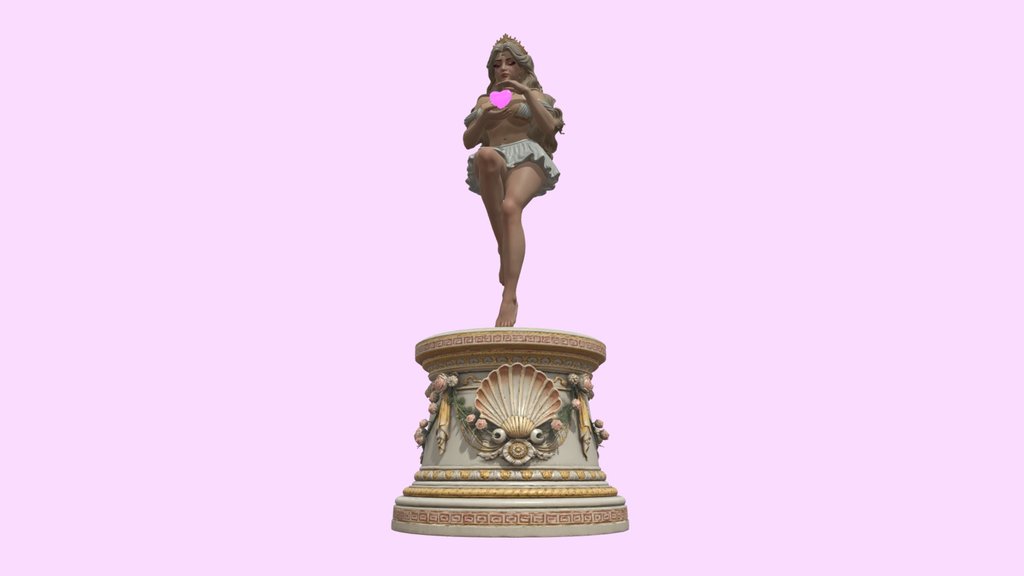 Divine_aphrodite_heart_goddess_statue