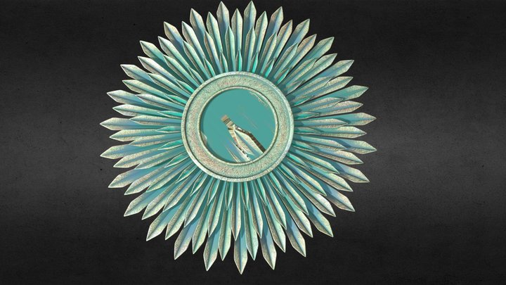 frame for art nouveau mirrior 3D Model