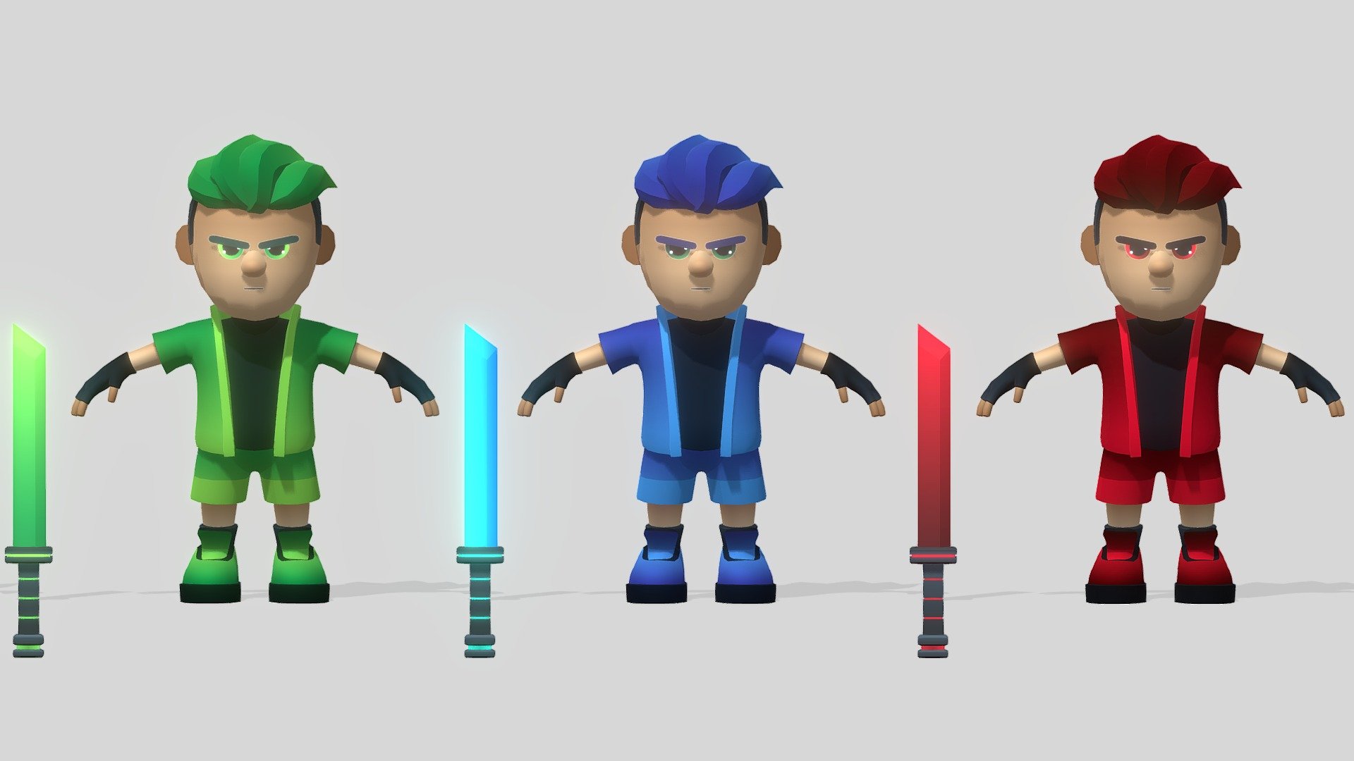 Stickman Hero Boy - Buy Royalty Free 3D model by Focree [a34d2be ...