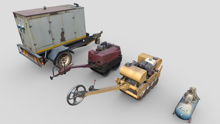 Construction Equipment Collection 3D Model