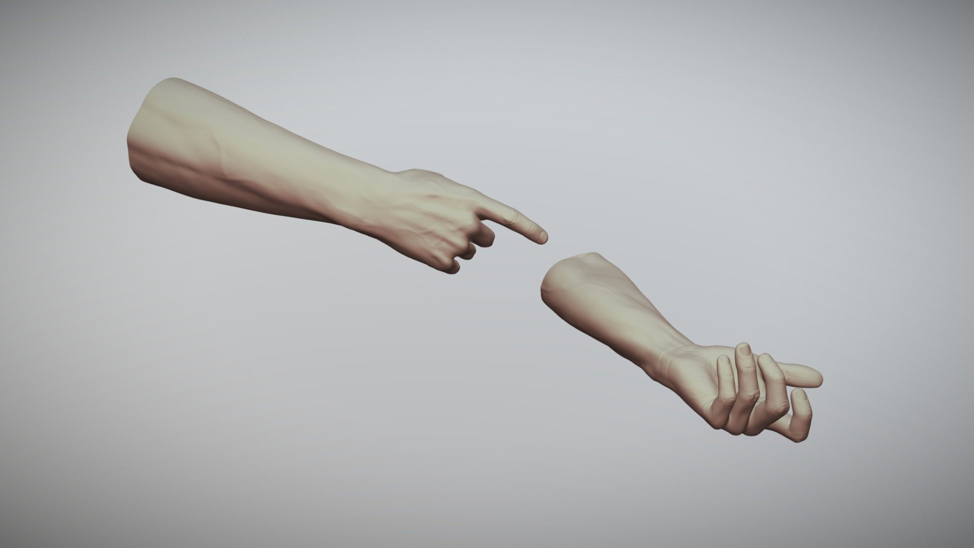 Male Hands 9 — Sketchfab embed 3D viewer