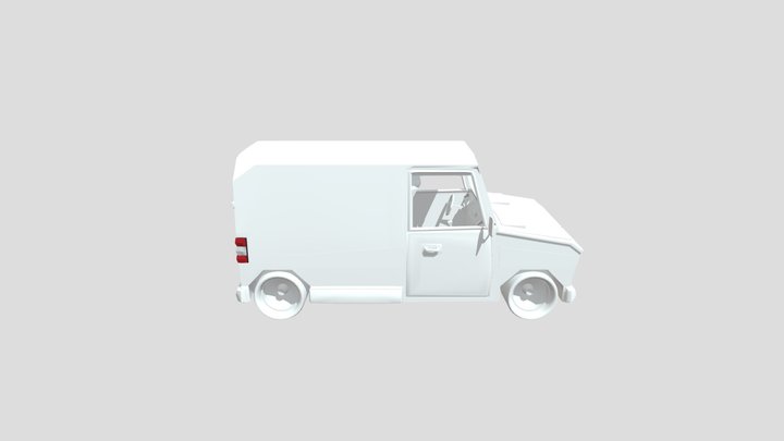 Car Van Low Poly – Kostenloses 3D-Modell STL