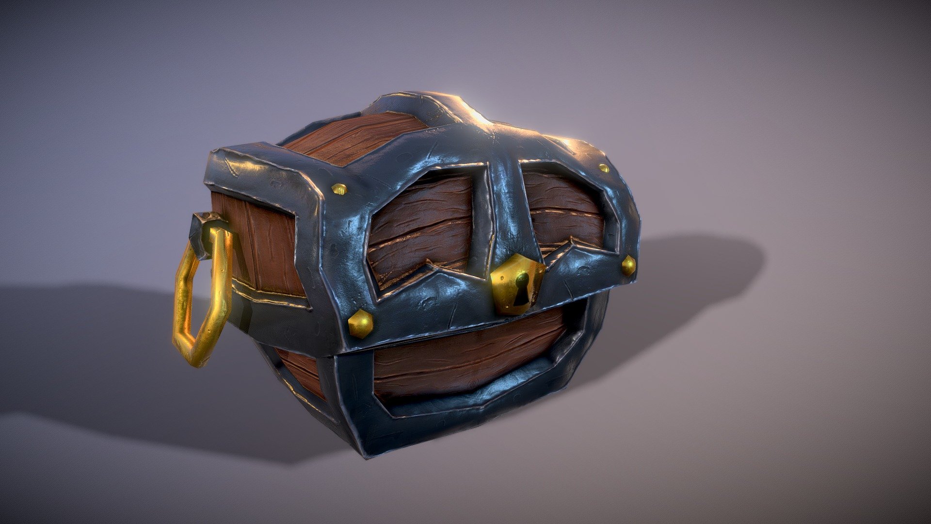 Low Poly Stylised Fantasy Chest