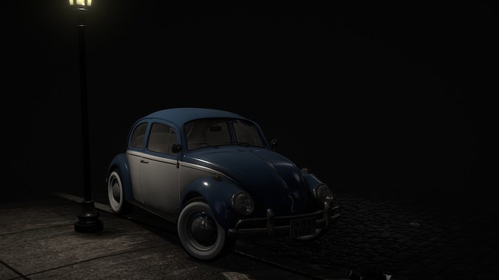 vw beetle 1963 3D Model