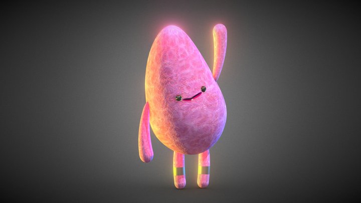 Cartoon hero 3D Model