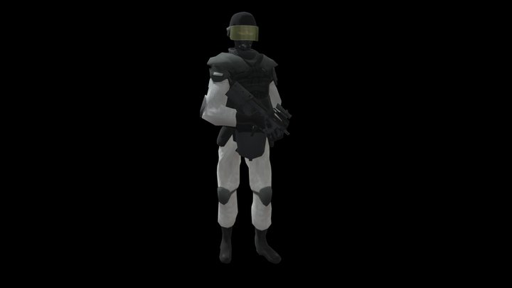 SCP Guard 3D Model